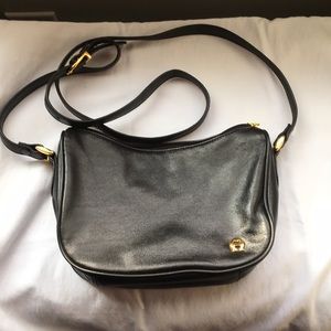 Etienne Aigner Black Leather Crossbody Purse